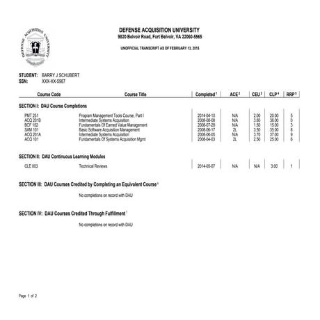 studentTranscript | PDF