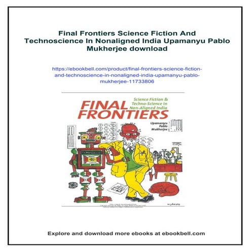 Final Frontiers Science Fiction And Technoscience In Nonaligned India ...