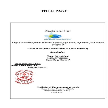 58676577 organisational-study | DOCX