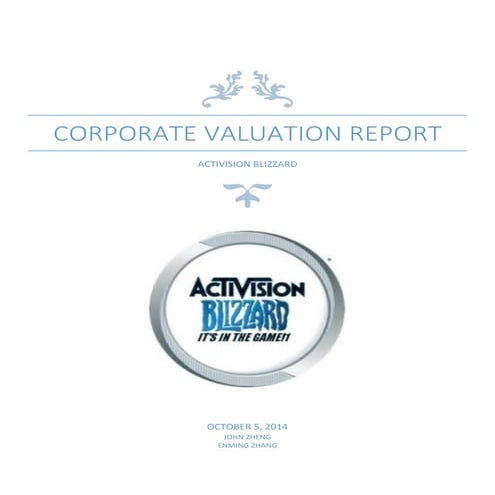 Activision Blizzard, Inc. (ATVI) Initiating Coverage Report | PDF