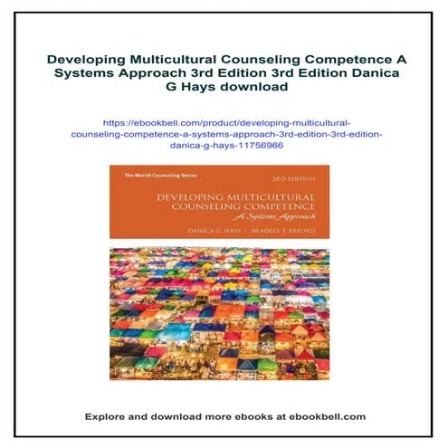 Developing Multicultural Counseling Competence A Systems Approach 3rd ...