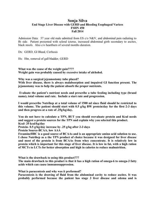 Liver Disease Case Study