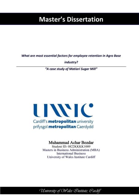 Help on dissertation motivation of employees