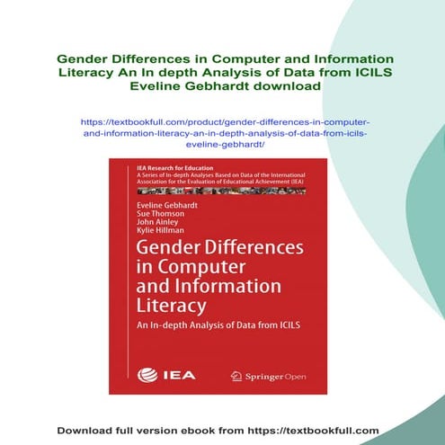 Gender Differences in Computer and Information Literacy An In depth ...