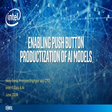 Enabling Push Button Productization of AI Models