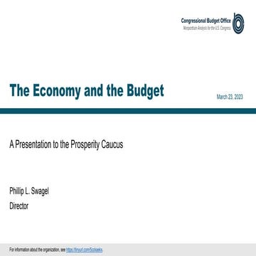The Economy and the Budget