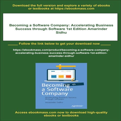 Becoming a Software Company: Accelerating Business Success through Software 1...