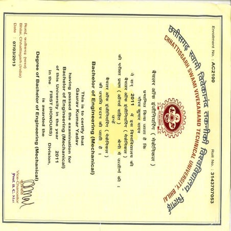 B.Tech Degree | PDF