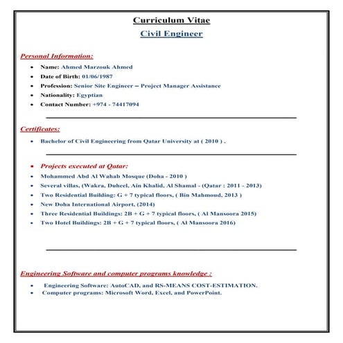 M.KHAIRY CV | PDF