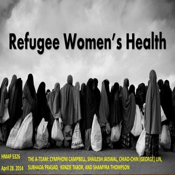2Refugee Women's Health Final Presentation