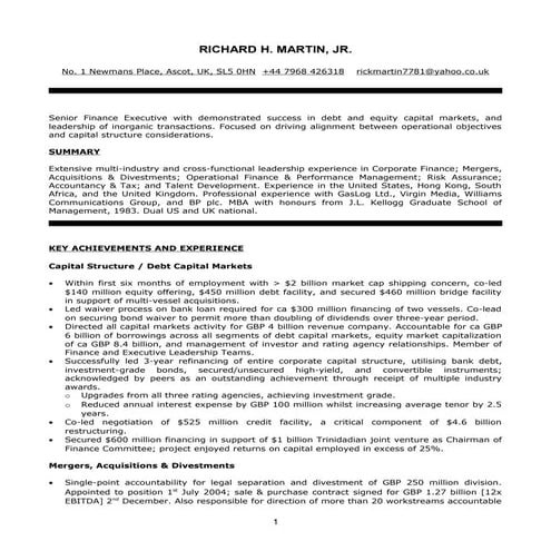 RHM Functional CV December 2014