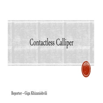 Contactless Calipper - English