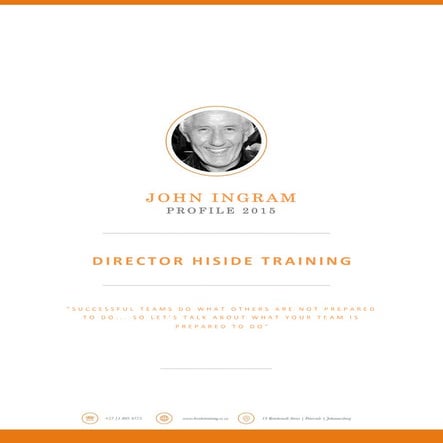 John Ingram CV | PDF