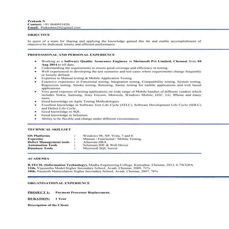 Resume_Prakash_Experienced_2yrs_Testing