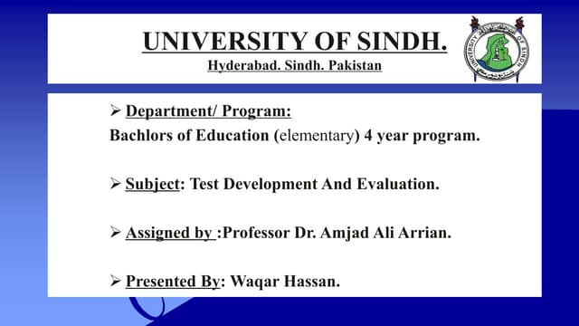 Administration/Conducting the Test