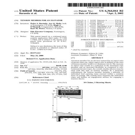 59   pedro s. baranda - 6364061 - tension member for an elevator