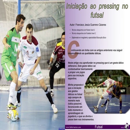 Trabalho sobre futsal - plano de aula escolar | PPTX
