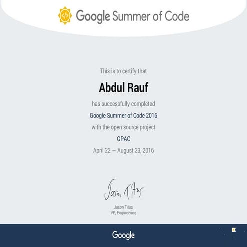 gsoc_student for Abdul Rauf (1)