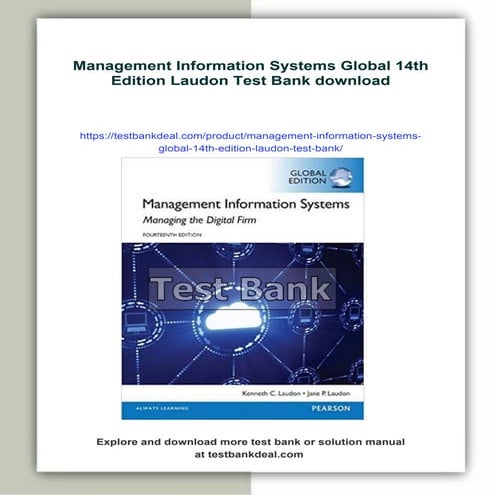 Management Information Systems Global 14th Edition Laudon Test Bank | PDF