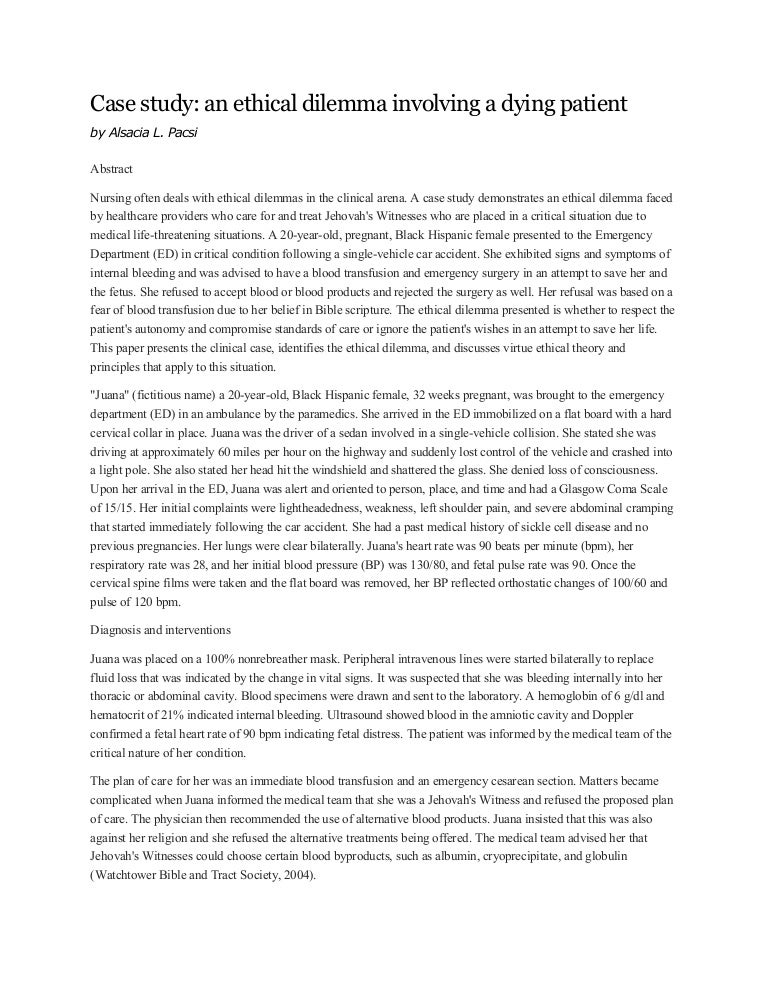 Case studies nursing documentation