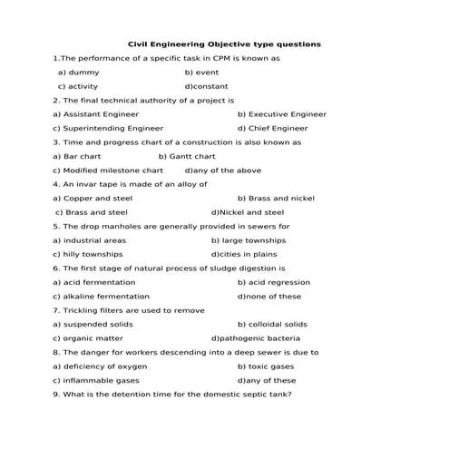 59105128 civil-engineering-objective-type-questions