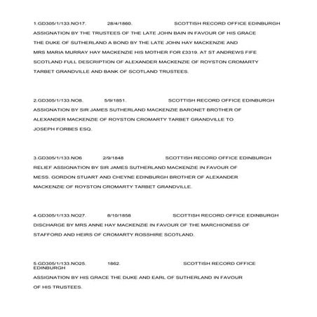 SIR ALEXANDER MACKENZIE BARONET/PAULM594