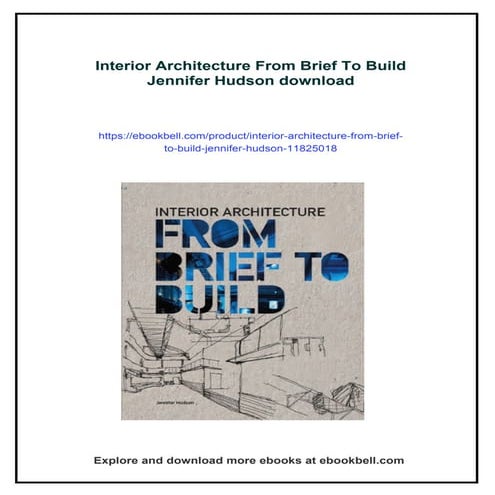 Interior Architecture From Brief To Build Jennifer Hudson