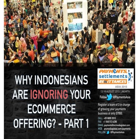 Why Indonesians are ignoring your ecommerce offering?