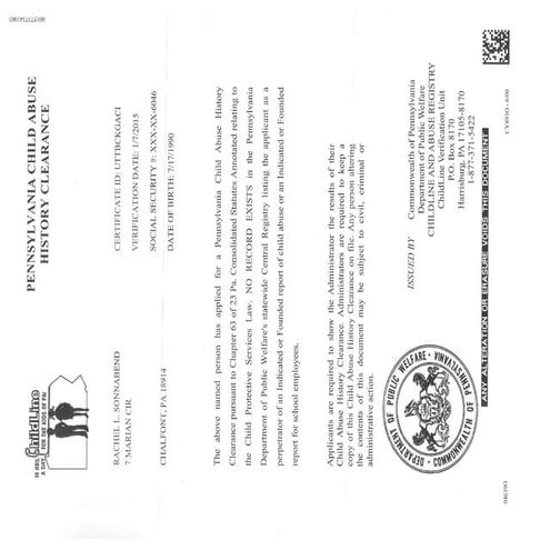 RLS PA Abuse Clearance