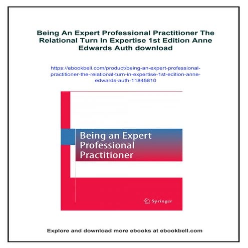 Being An Expert Professional Practitioner The Relational Turn In ...