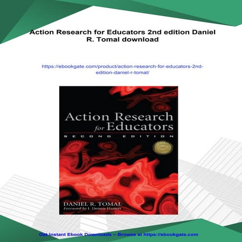 Action Research for Educators 2nd edition Daniel R. Tomal