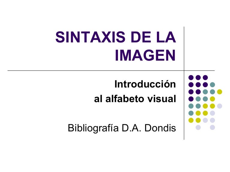 sintaxis de la imagen