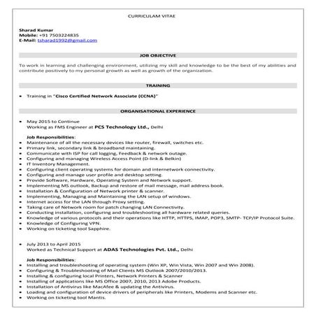 VINAY CV | DOC