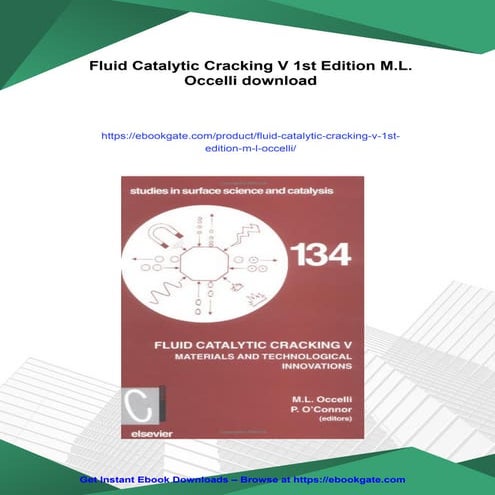 Fluid Catalytic Cracking V 1st Edition M.L. Occelli