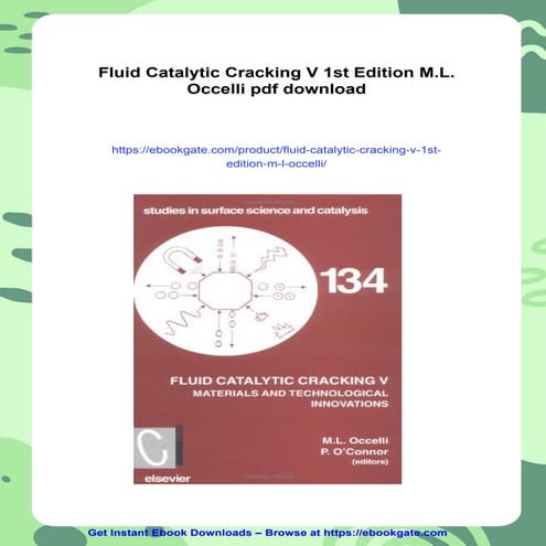 Fluid Catalytic Cracking V 1st Edition M.L. Occelli