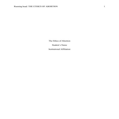 595519047 the ethics of abortion 