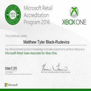 Xbox 2016 Accreditation