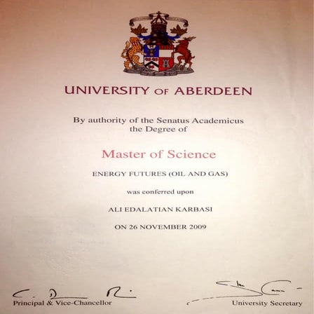 University of Aberdeen MSc