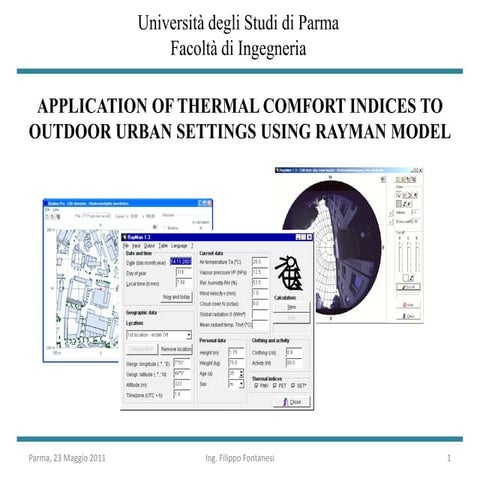 Università degli Studi di Parma, Facoltà di Ingegneria - Application of Therm...