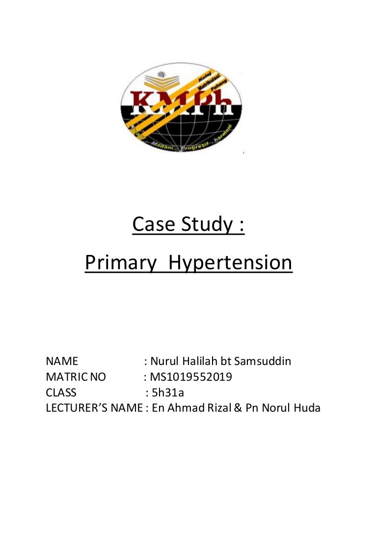 Case history of hypertension patient picture