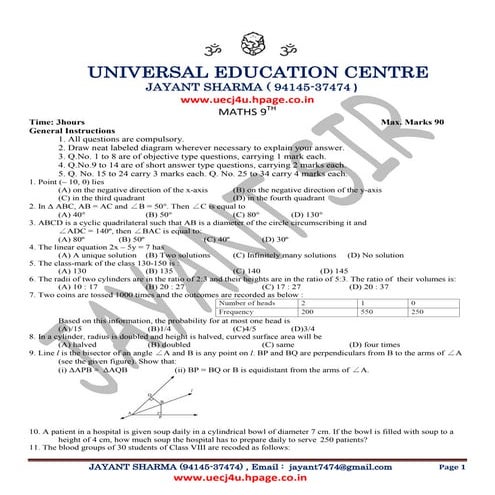599 maths  sa2  9th   1-