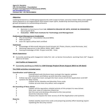 Jigna Ganatra Resume