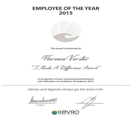 Employee of the Year 2015