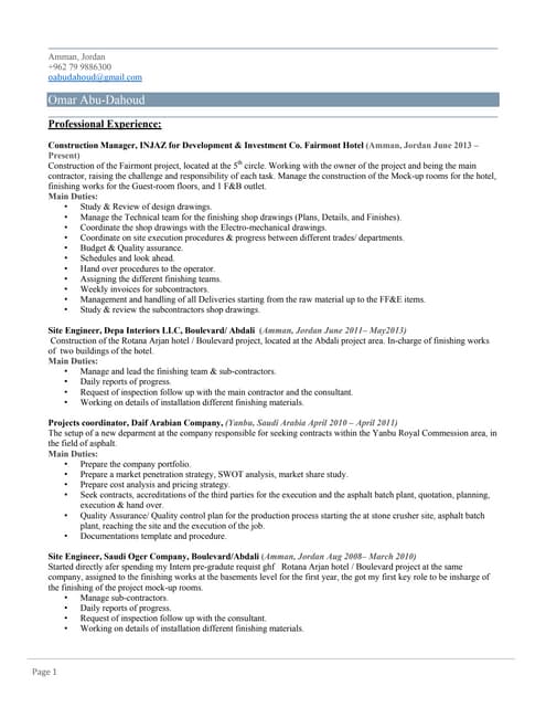 Omar Abu-Dahoud CV 11.2016