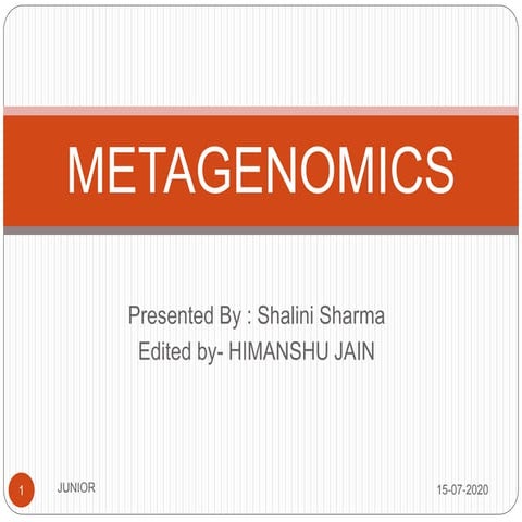 Metagenomics