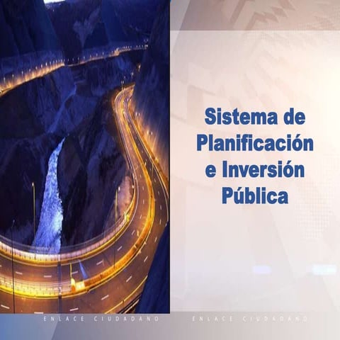 Reforma Planificación e Inversión Pública