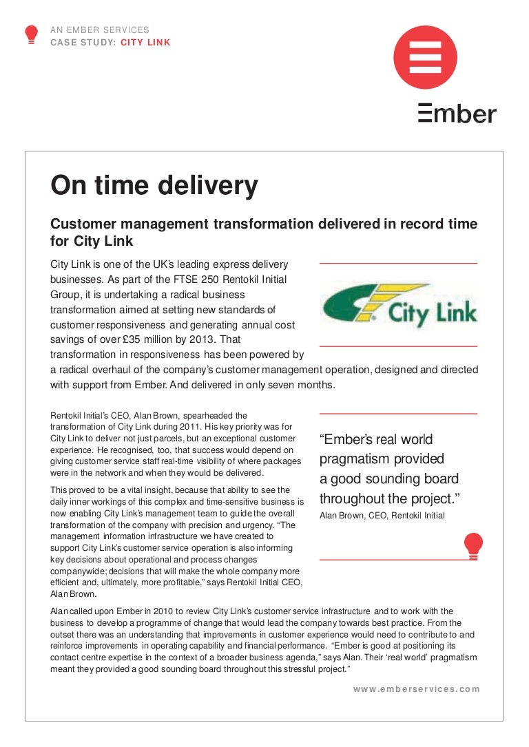 Ember Case Study City Link