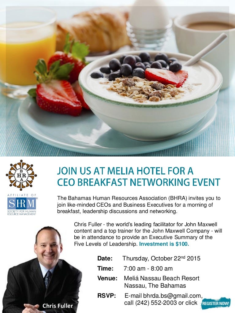 bhra october 2015 ceo breakfast networking event flyer business networking event flyer