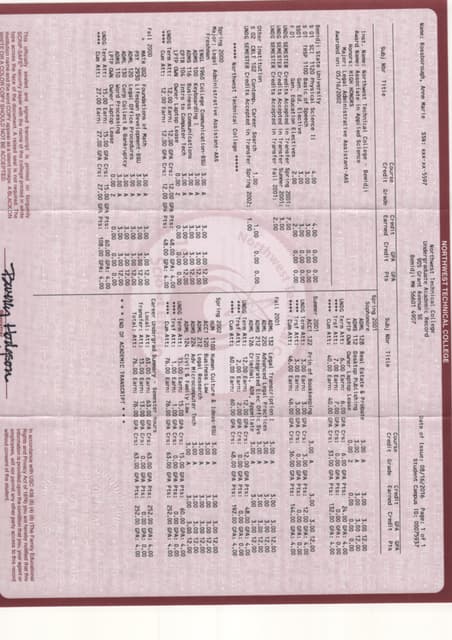 Rossborough Ridgewater Transcript | PDF
