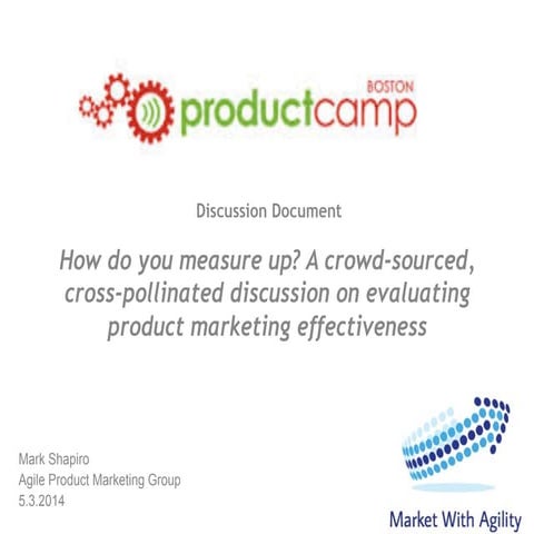 Product Camp Talk 2014